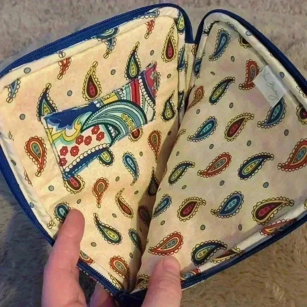 Vera Bradley Marina Paisley Tablet Case Quilted Protection 2013  9” VGUC - Picture 3 of 5